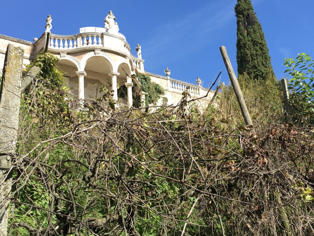 Asolo Villa Contarini giardino all’italiana di Villa De Mattia che si affaccia sul Vigneto ritrovato