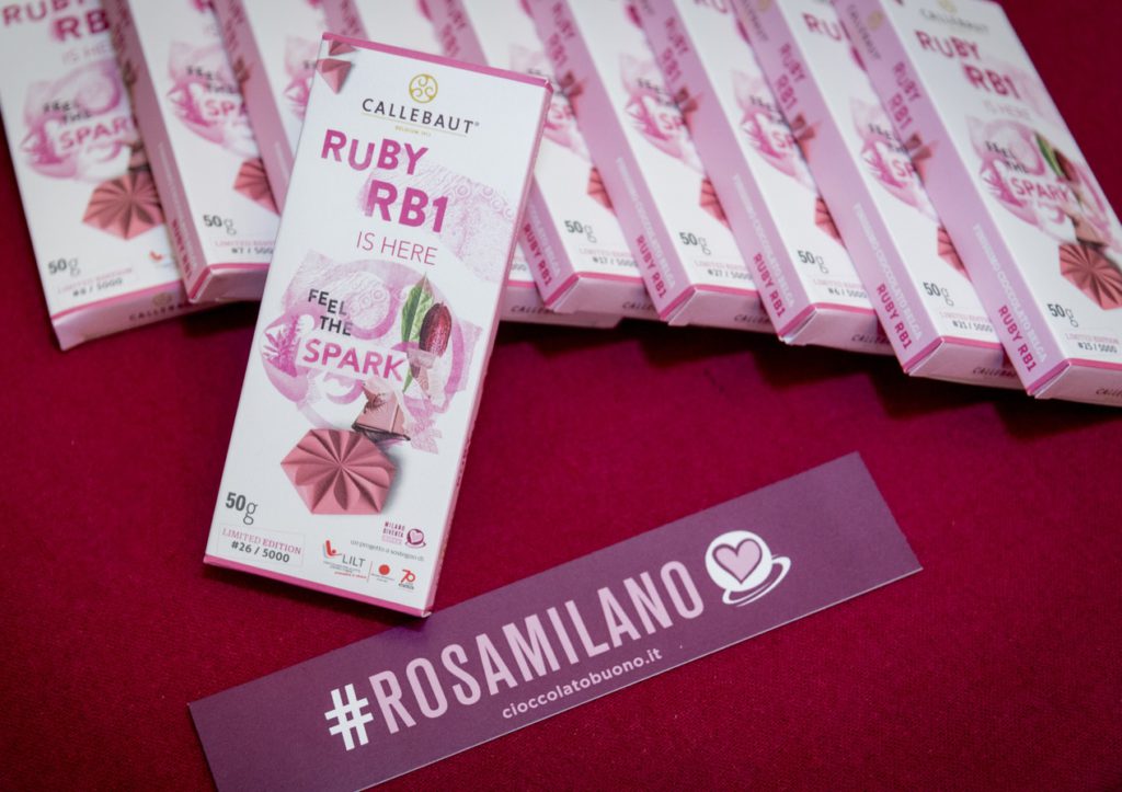 Moda e Ruby chocolate per LILT Milano Ruby chocolate