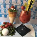 Cono: bufala, pomodorini e rucola