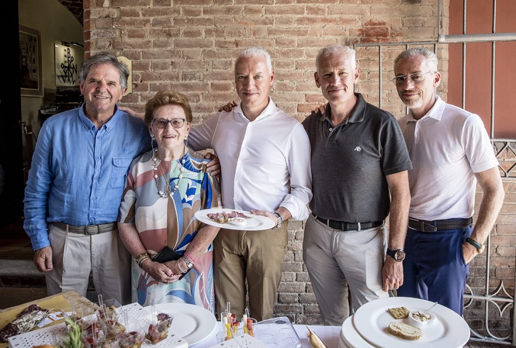 La famiglia Bonzano con Donato Lanati