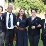 Diana e Vincenzo D'Isanto con i tre finalisti