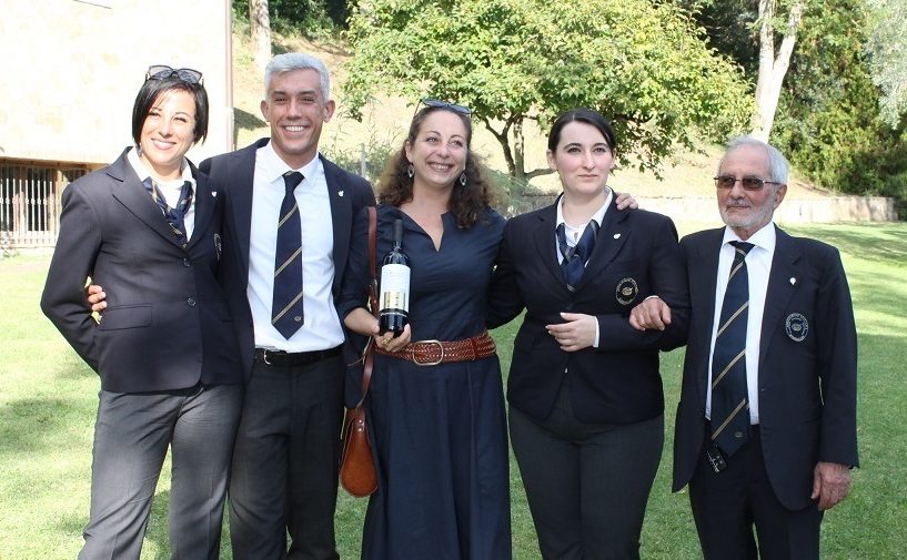 Diana e Vincenzo D'Isanto con i tre finalisti