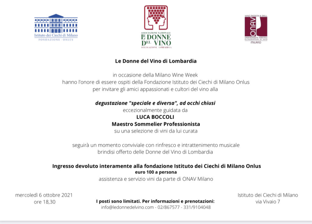 Degustazione ad occhi chiusi con le Donne del Vino