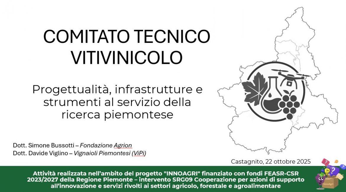 Nasce il Comitato Tecnico Vitivinicolo del Piemonte