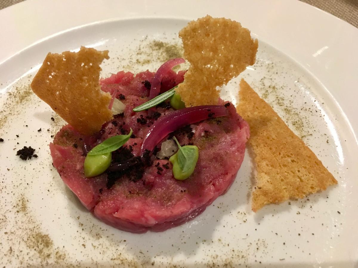 Tartare di Chianina I.G.P in agrodolce con avocado